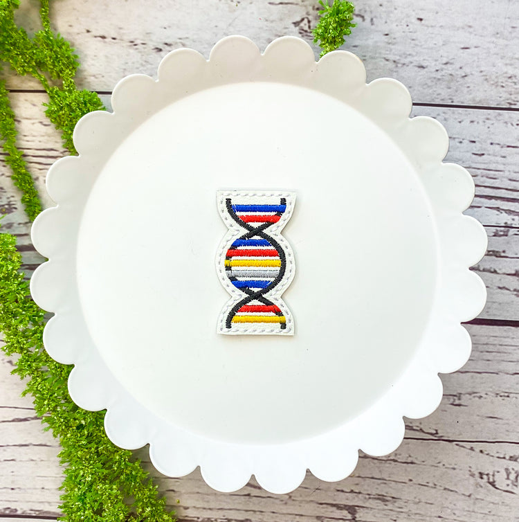 DNA Strand Feltie Badge Clip, Bookmark, or Magnet