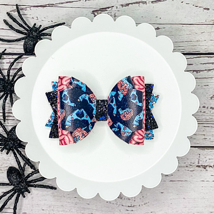 Zombie Brains Triple Loop Bow
