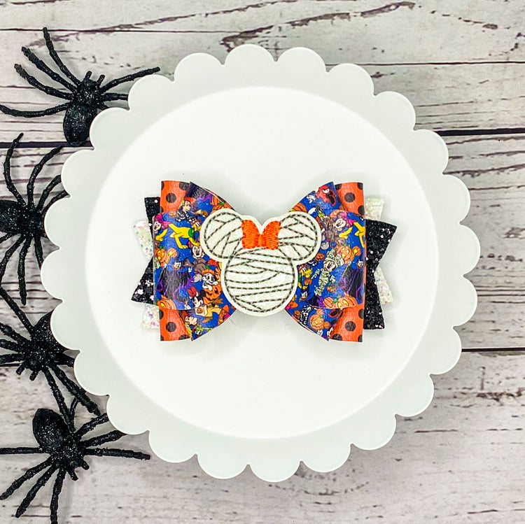 Mummy Mouse Triple Loop Bow