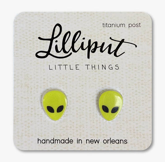 Alien Acrylic Stud Earrings