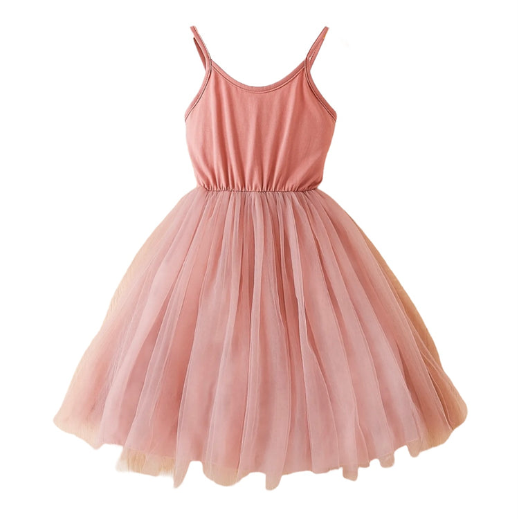 Blush Knit Tulle Dress