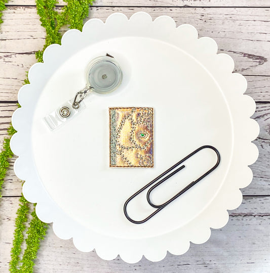 Eyeball Book Feltie Badge Clip, Bookmark, or Magnet