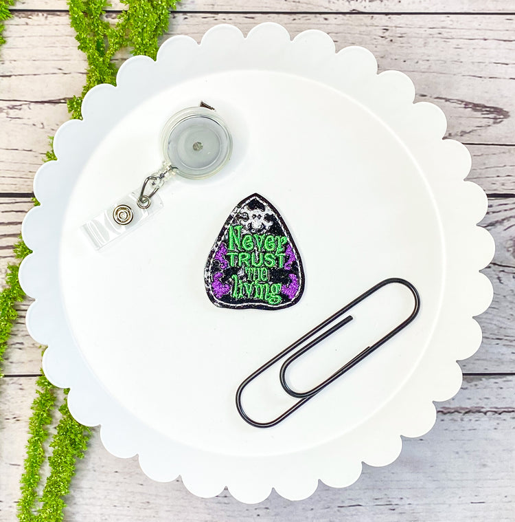 Trust Living Feltie Badge Clip, Bookmark, or Magnet