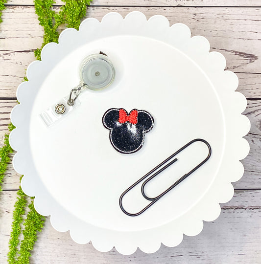 Mouse Feltie Badge Clip, Bookmark, or Magnet