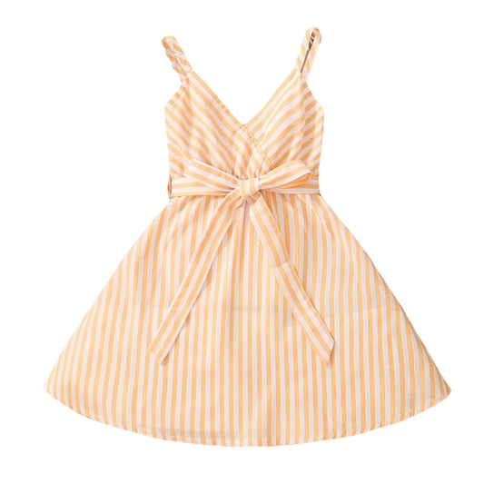 Sunny Yellow Striped Dress