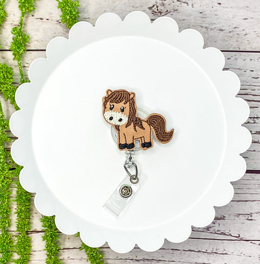 Horse Feltie Badge Clip, Bookmark, or Magnet