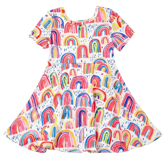 Rainbow Twirl Dress