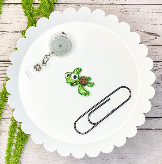 Sea Turtle Feltie Badge Clip, Bookmark, or Magnet