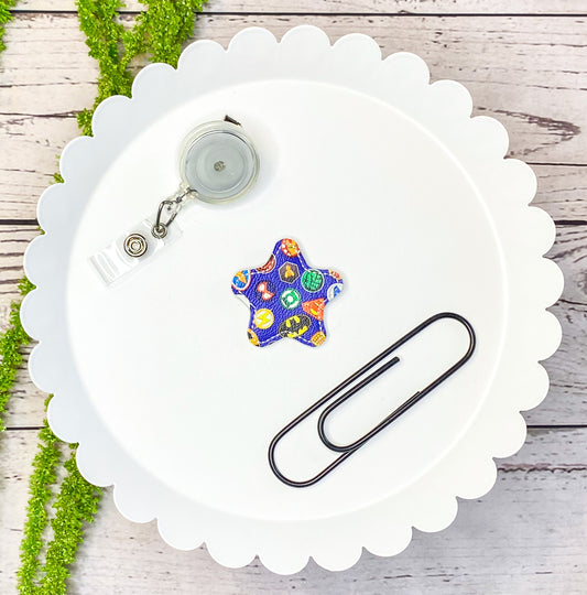Hero Star Feltie Badge Clip, Bookmark, or Magnet