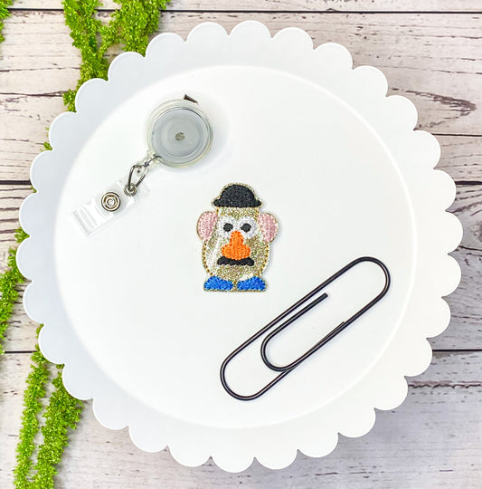 Potato Feltie Badge Clip, Bookmark, or Magnet