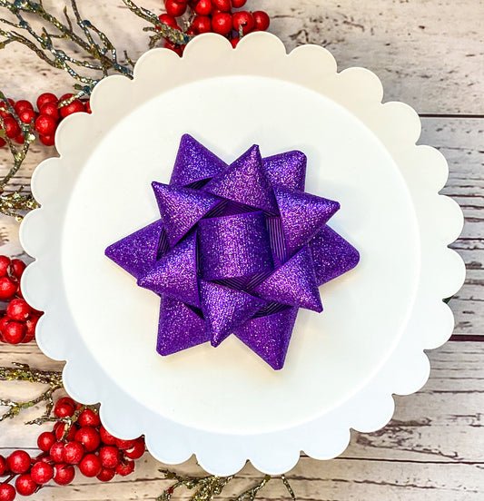 Purple Gift Bow