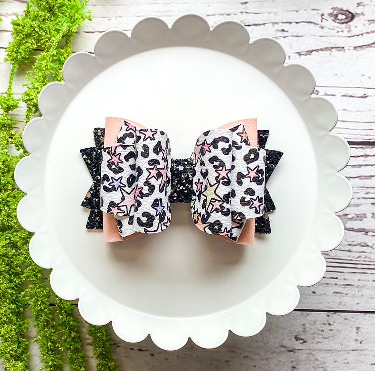 Stars Cheetah Triple Loop Bow