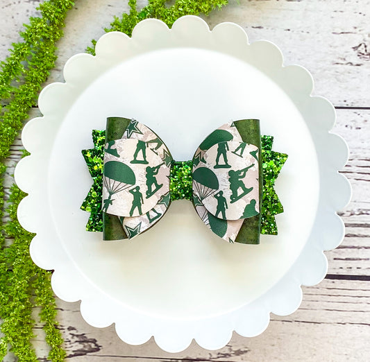 Army Men Triple Loop Bow
