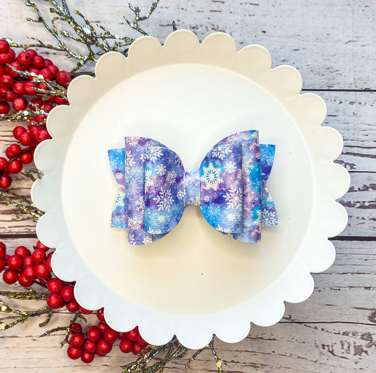 Snowflakes Classic Bow