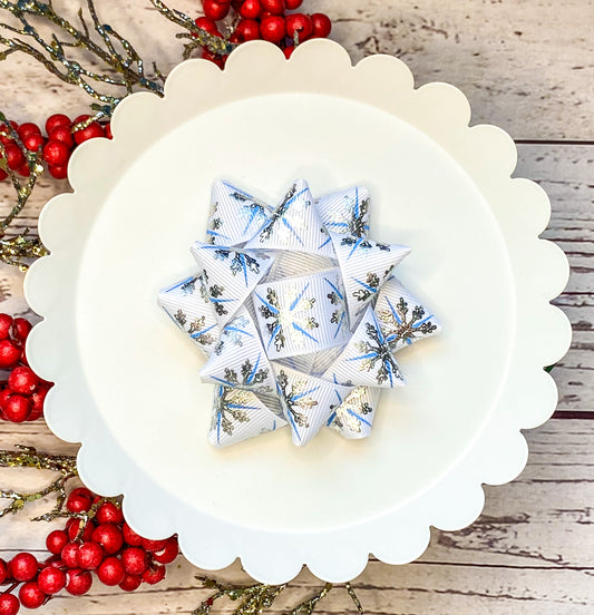 Snowflake Gift Bow